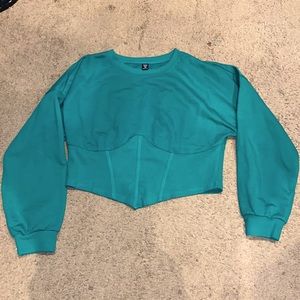 Crop Corset Sweatshirt